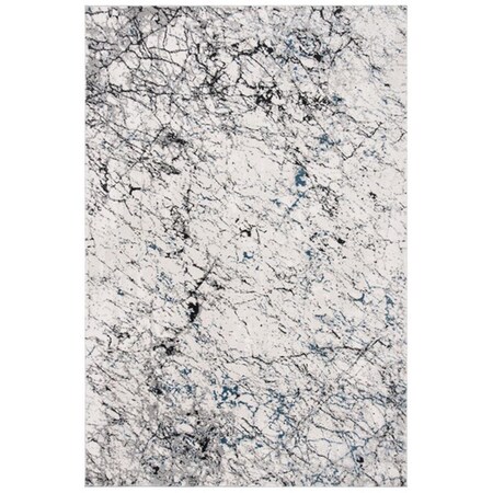 Safavieh 9 x 12 ft. Invista Contemporary Rectangle Power Loomed Area Rug, Ivory & Grey INV605A-9